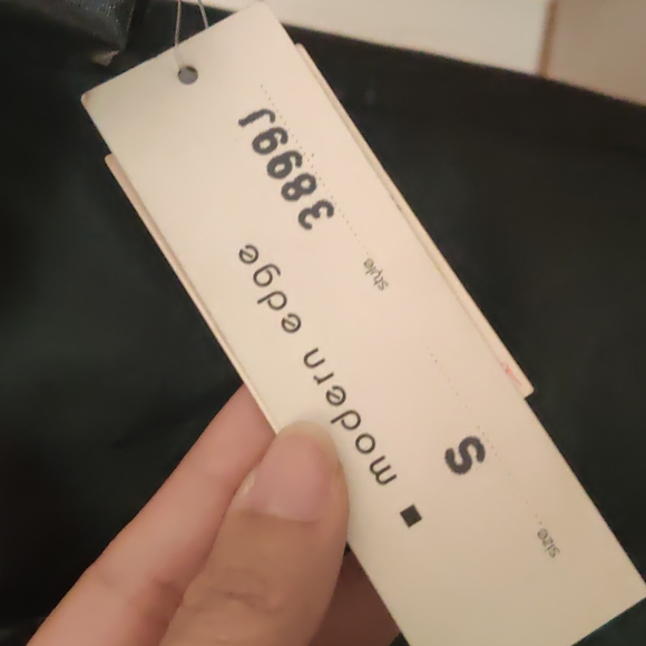 Vintage Metallic black leather like long trench contemporary coat Vintage - Picture 3 of 6